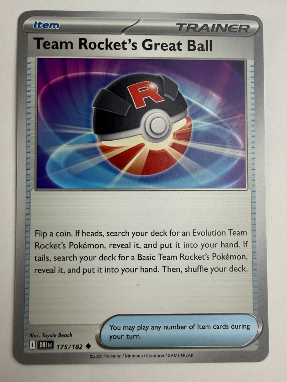 Team Rocket's Great Ball 175/182 Destined Rivals NM Pokemon TCG